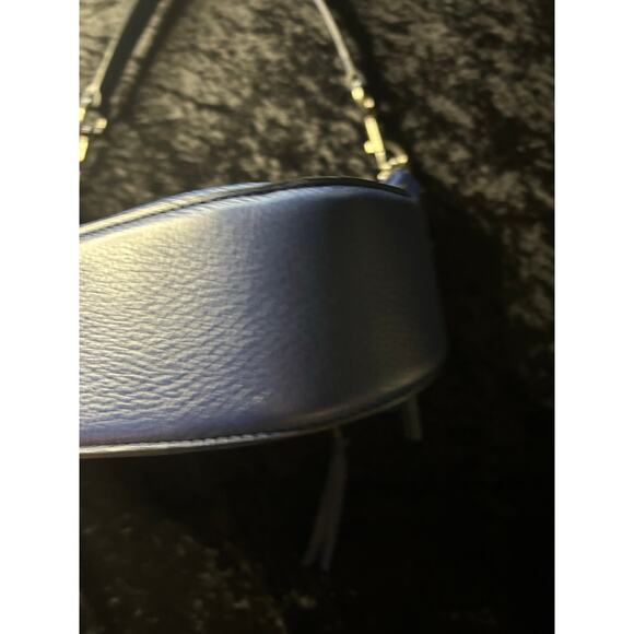 Marc Jacobs Recruit Leather Hobo Shoulder Bag Blue Pebbled Leather - Picture 5 of 13